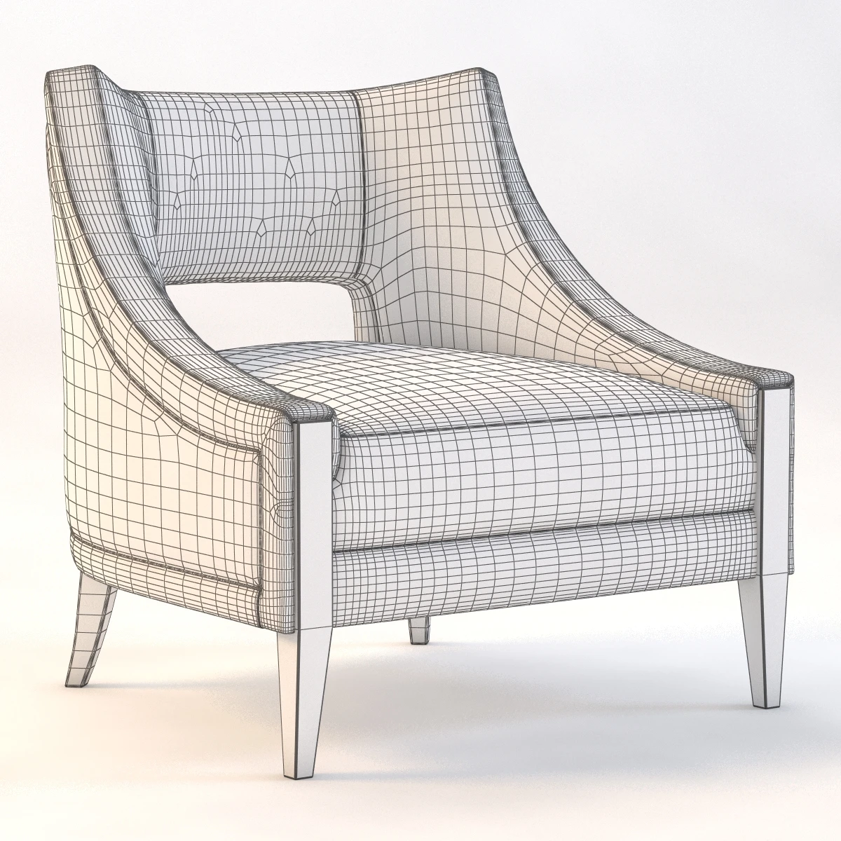 Baker Chair Collection 01 3D Model_012